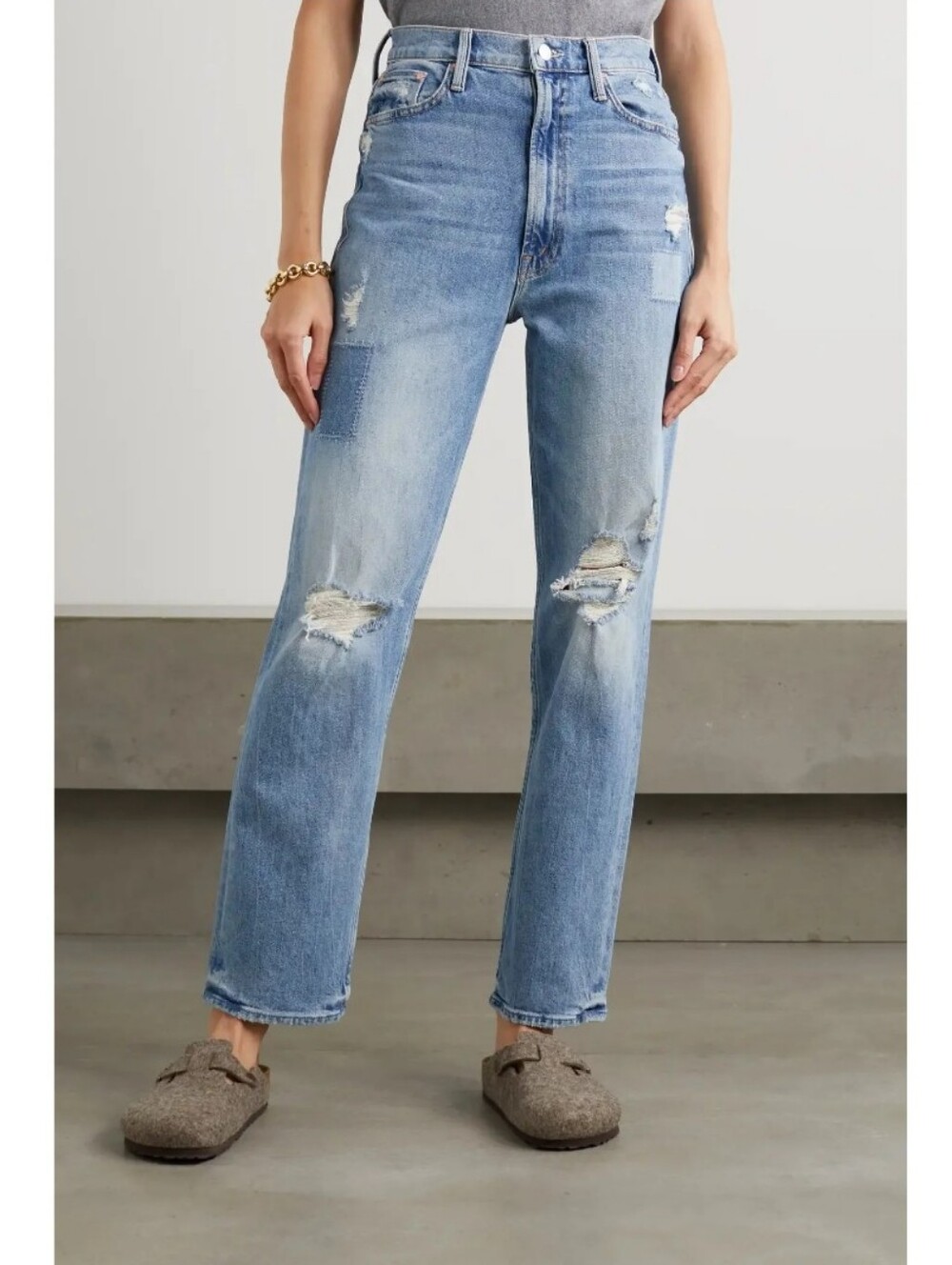 Mother Superior High Waisted Study Hover Jeans In We Are Castaways Blue | 27